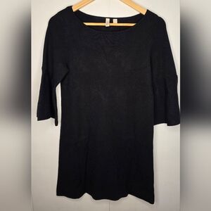 Black Moth Label Tunic/dress With Bell Sleeves S.